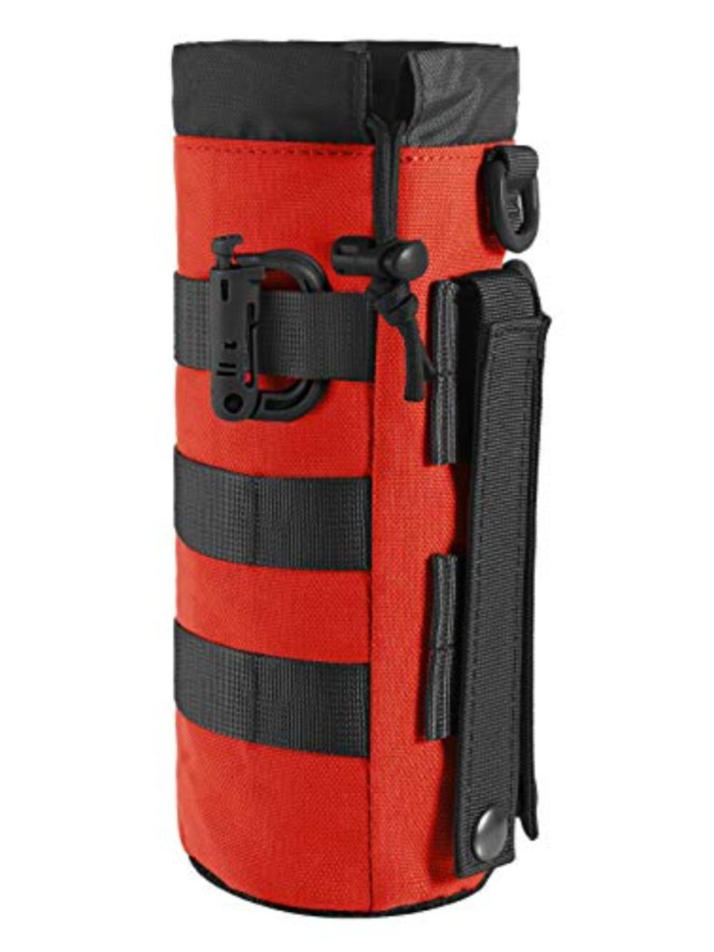Tactical MOLLE Water Bottle Pouch Drawstring Nylon Holder for Hiking Camping